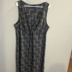 Vintage Venezia Womens Midi Dress sleeveless Size 22/24 Lagenlook Minimal